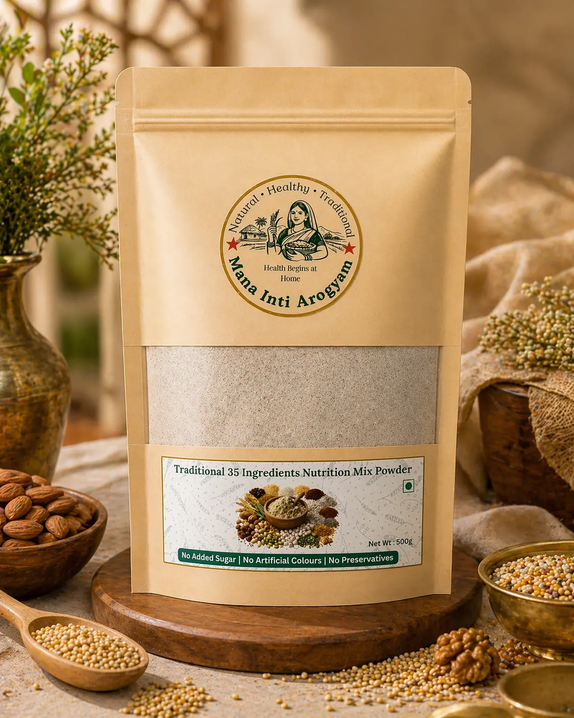Mana Inti Arogyam Millet Health Mix Powder 500g Pouch